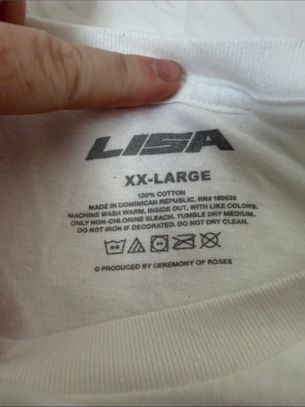 ALTER EGO 'LISA' Graphic Tee - White with Black Print - Picture 2 of 3